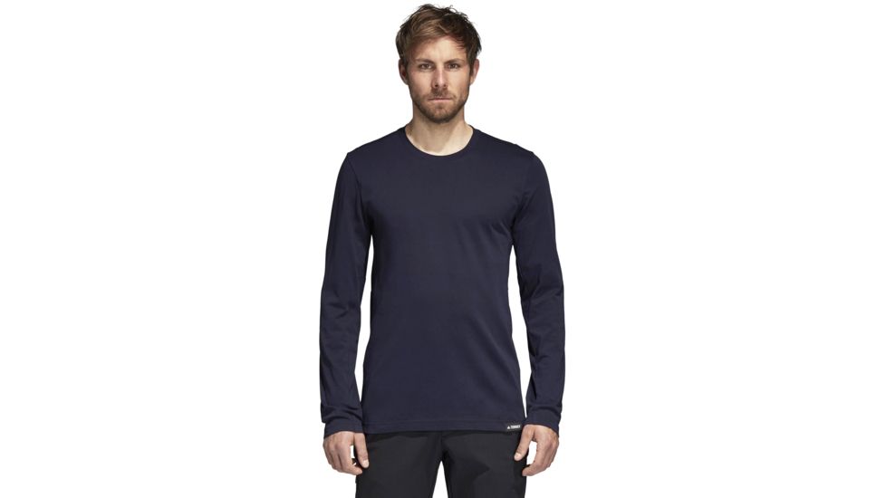 Adidas Terrex Graphic Long Sleeve - Mens, Legend Ink, Medium, CY1776-M