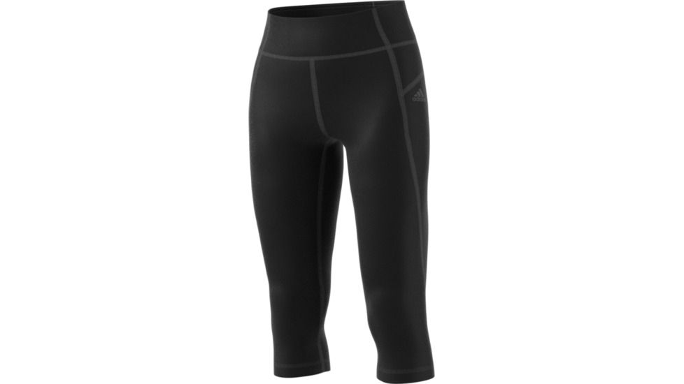 Adidas Terrex High Rise 3/4 Tight - Women's-Black/Black-Small
