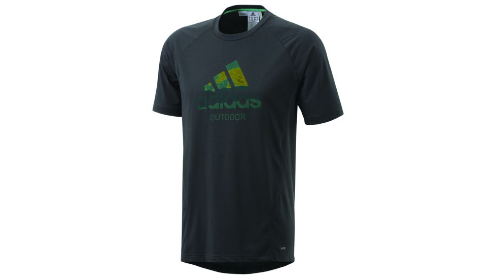 Adidas Terrex Hiking Dri-Release Logo Tee - Men's-Dark Shale-Small