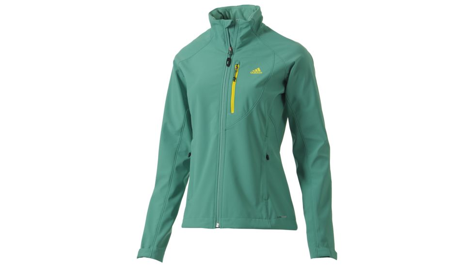 Adidas Terrex Hiking/Trekking Soft Shell Jacket - Women's-Pink-X-Small