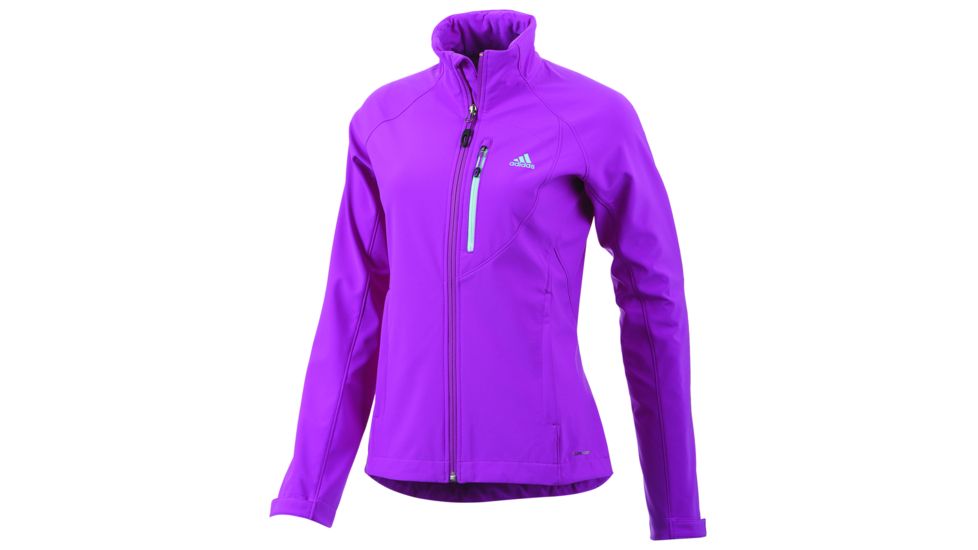 Adidas Terrex Hiking/Trekking Soft Shell Jacket - Women's-Vivid Pink-Small