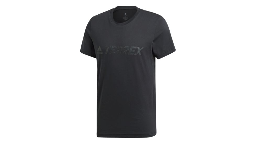 Adidas Terrex Logo Tee - Mens, Carbon, DT4160-DEMO