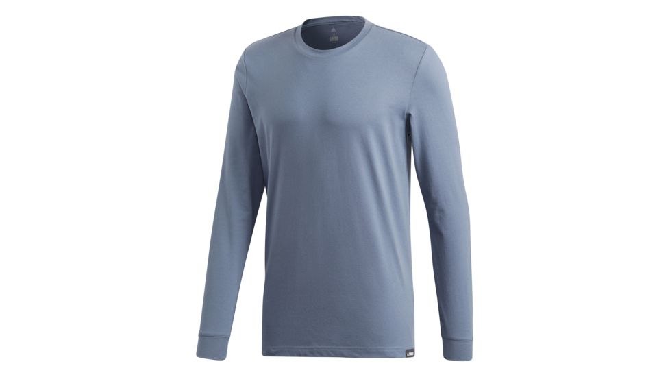 Adidas Terrex Long Sleeve Men's Graphic Tee, Raw Steel, 2XL, CD3242-2XL