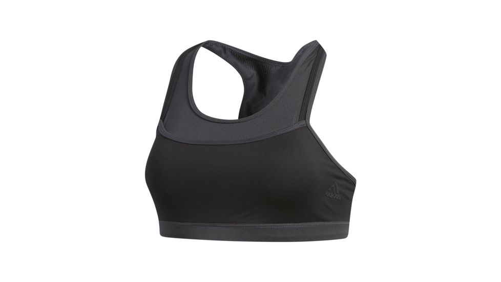 Adidas Terrex Medium Impact Women's Bra 2, Black/Carbon, Large, CF8425-L