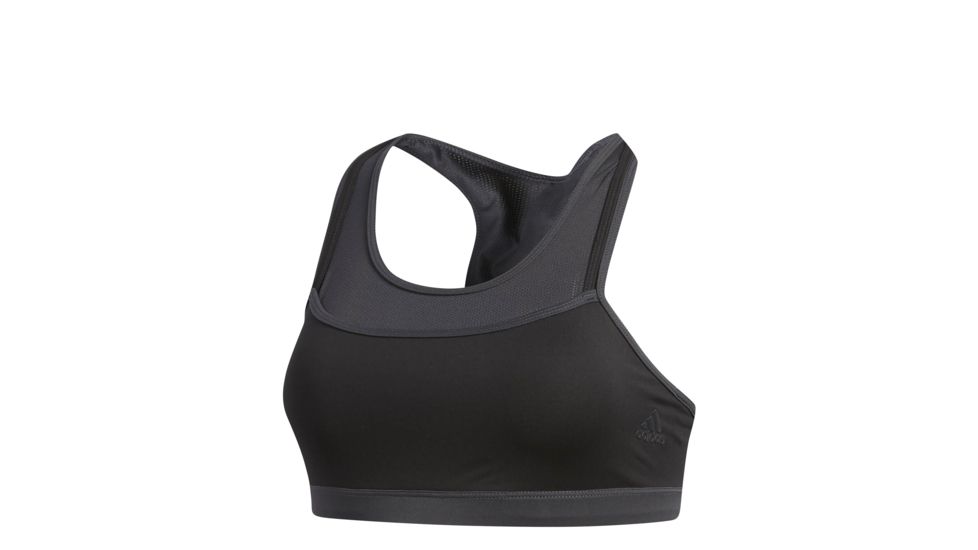 Adidas Terrex Medium Impact Women's Bra 2, Black/Carbon, Small, CF8425-S