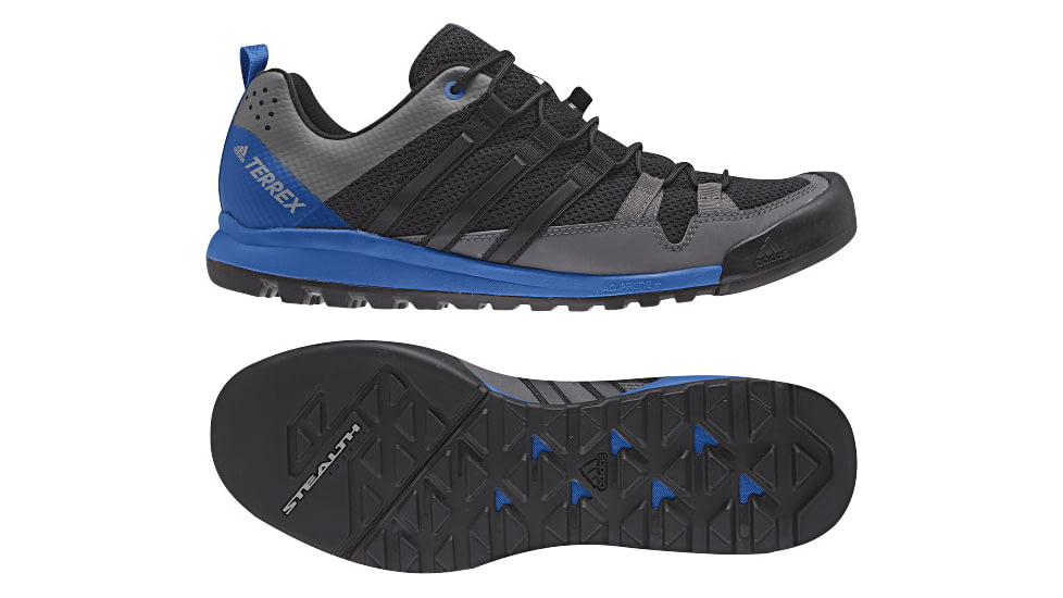 Adidas Terrex Men's Terrex Solo Hiking Shoes, Black/Black/Blue Beauty, 6 US, CM7657-6