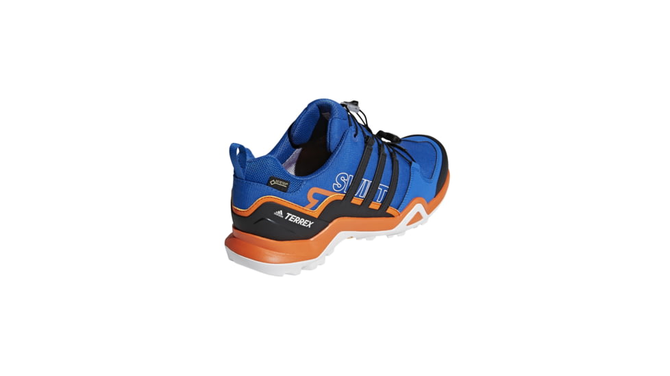 Adidas Terrex Men's Terrex Swift R2 GTX Hiking Shoes, Raw Steel/Black/Orange, 6 US, CQ1942-6