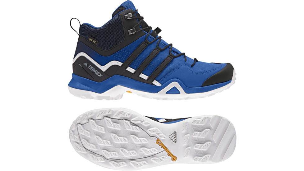 Adidas Terrex Swift R2 Mid GTX Hiking Shoes - Men's, Blue Beauty/Black/Grey one, 6 US, CQ1876-6