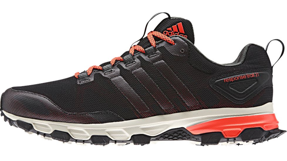 Adidas Terrex Response 21 Trail Running Shoe - Men's-Black/Red/Green-Medium-11.5 US