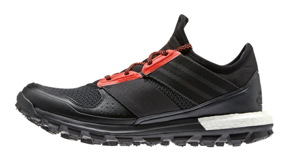 Adidas Terrex Response Trail Boost Trail Running Shoe - Men's-Black/Black/Red-Medium-8 US