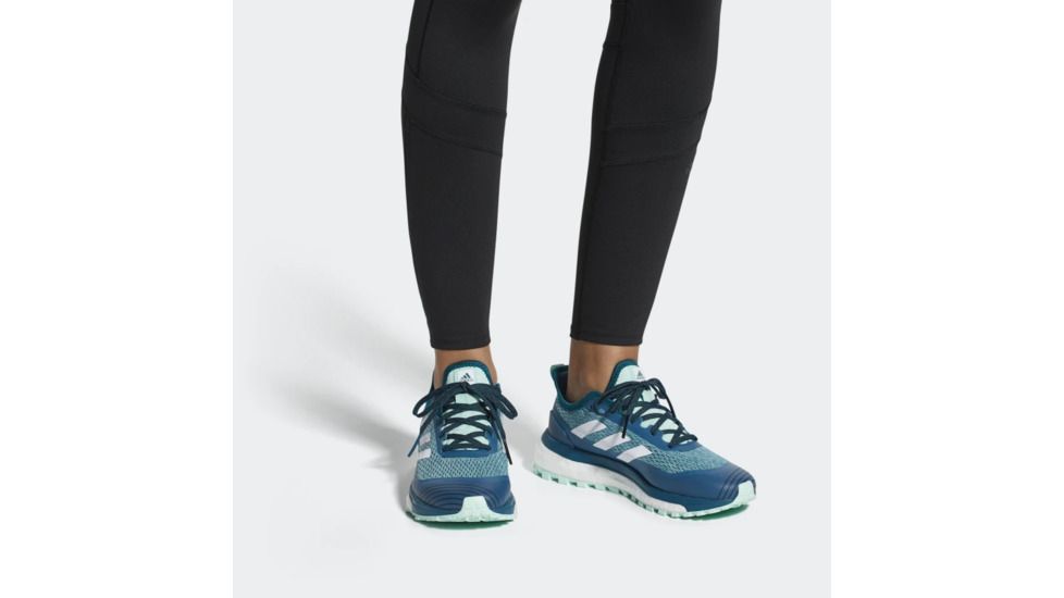 Adidas Terrex Response Trail W - Womens, Black/White/Real Teal, 7, BB6609-7
