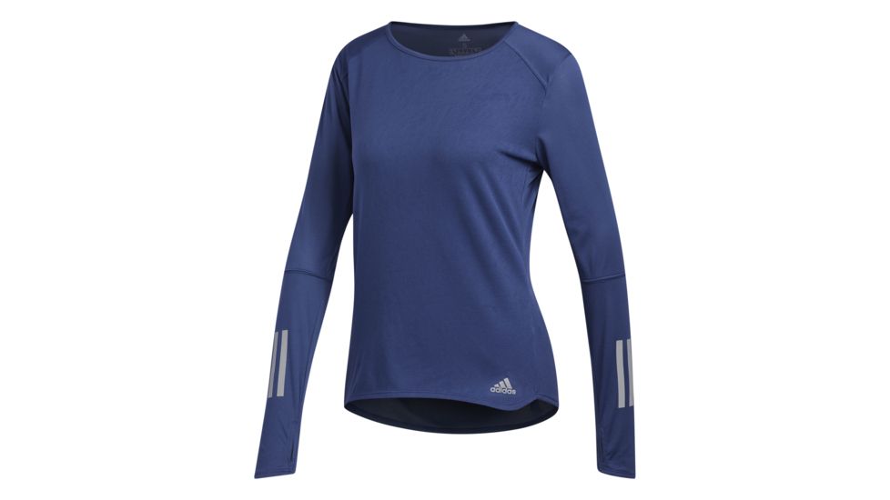Adidas Terrex Response Women's Long Sleeve Tee Shirt, Noble Indigo, Large, CF2120-L