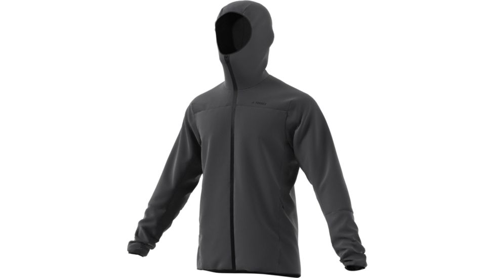 Adidas Terrex Skyclimb Fleece Jacket - Mens, Carbon, DQ1559-DEMO