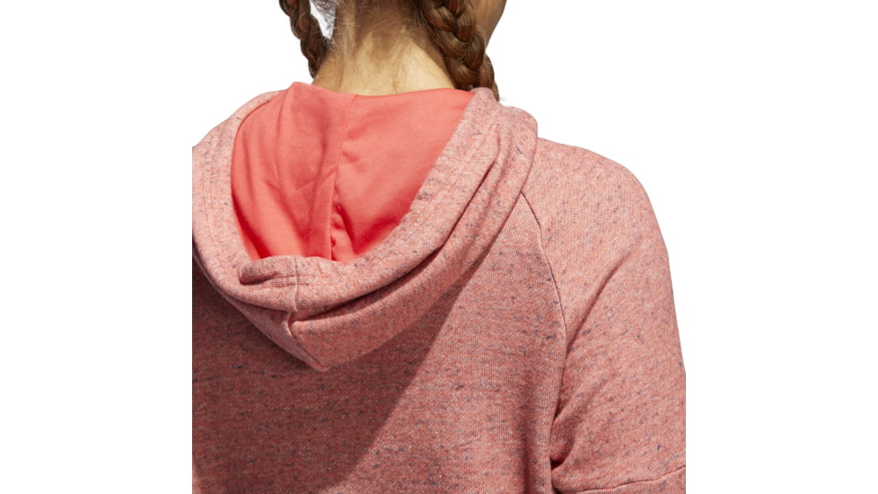 Adidas Terrex Sport 2 Street Women's Pullover Hoodie, Real Coral Mel/Real Coral, Large, CW2303-L