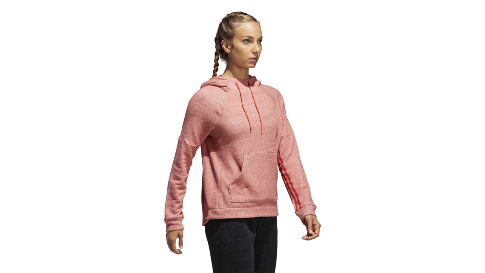 Adidas Terrex Sport 2 Street Women's Pullover Hoodie, Real Coral Mel/Real Coral, Large, CW2303-L