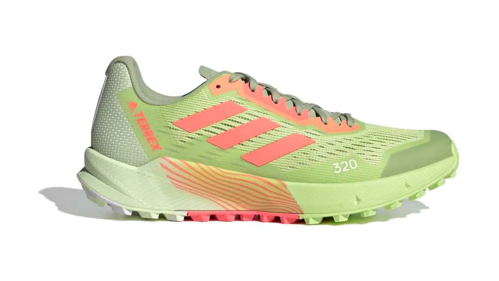 Adidas Terrex Agravic Flow 2 Trail Running Shoes - Men's, Pulse Lime/Turbo/Ftwr White, 10.5, H06575-10.5