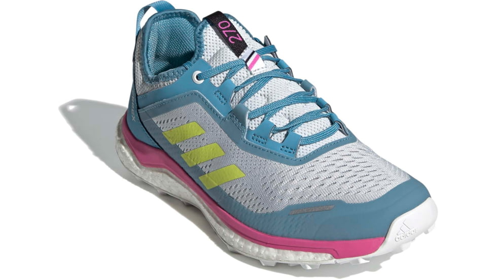 Adidas Terrex Agravic Flow Shoes - Womens, Hazy Blue/Hi-Res Yellow/Crystal White, 10, FX6966-400-10