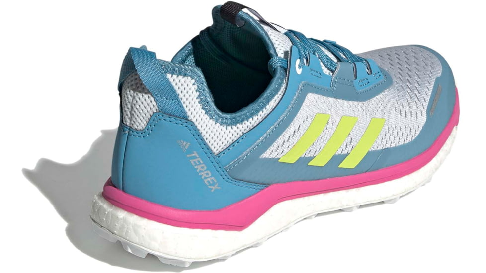 Adidas Terrex Agravic Flow Shoes - Womens, Hazy Blue/Hi-Res Yellow/Crystal White, 10, FX6966-400-10