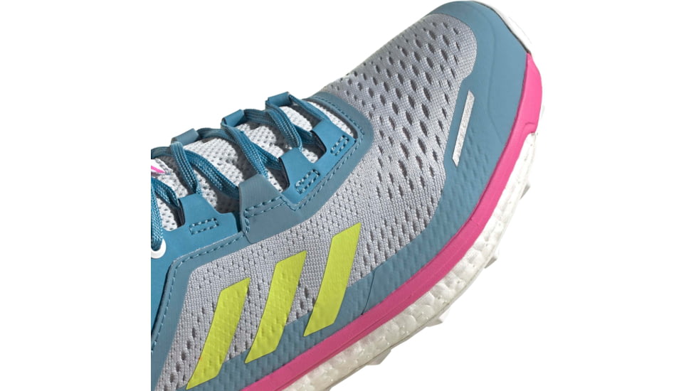Adidas Terrex Agravic Flow Shoes - Womens, Hazy Blue/Hi-Res Yellow/Crystal White, 10, FX6966-400-10