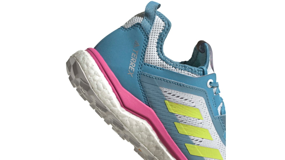 Adidas Terrex Agravic Flow Shoes - Womens, Hazy Blue/Hi-Res Yellow/Crystal White, 10, FX6966-400-10