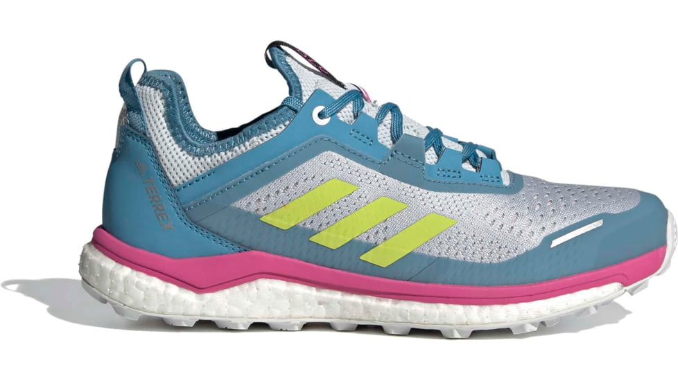 Adidas Terrex Agravic Flow Shoes - Womens, Hazy Blue/Hi-Res Yellow/Crystal White, 10, FX6966-400-10
