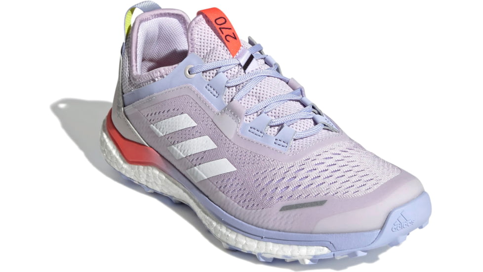 Adidas Terrex Agravic Flow Trailrunning Shoes - Womens, Purple Tint/Crystal White/Solar Red, 9, FZ2644-531-9
