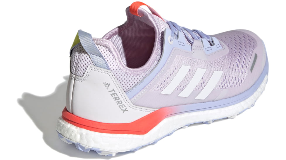 Adidas Terrex Agravic Flow Trailrunning Shoes - Womens, Purple Tint/Crystal White/Solar Red, 9, FZ2644-531-9