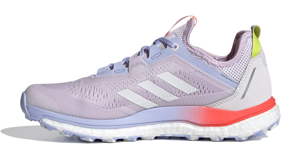 Adidas Terrex Agravic Flow Trailrunning Shoes - Womens, Purple Tint/Crystal White/Solar Red, 9, FZ2644-531-9
