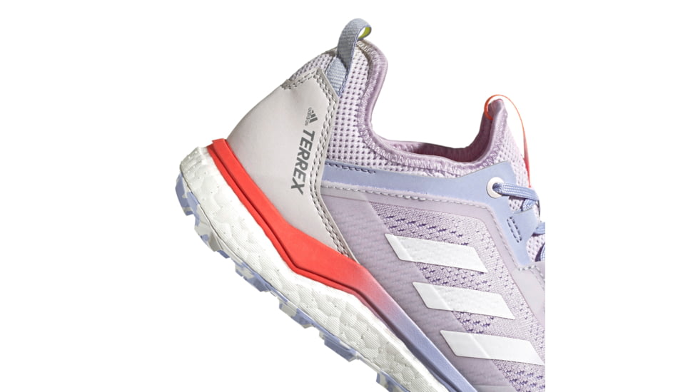 Adidas Terrex Agravic Flow Trailrunning Shoes - Womens, Purple Tint/Crystal White/Solar Red, 9, FZ2644-531-9