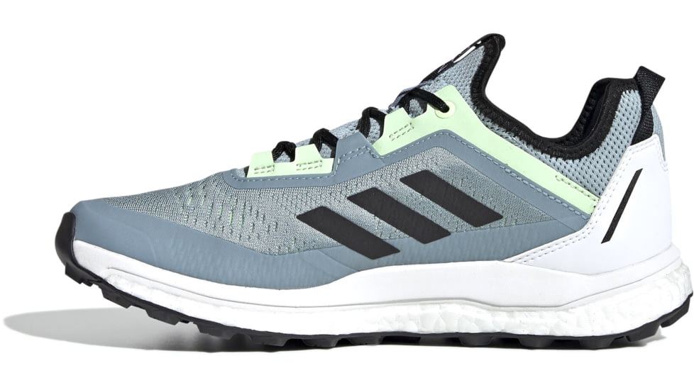 Adidas Terrex Agravic Flow - Womens, Ash Grey/Black/Glow Green, 8.5, G26099-8.5