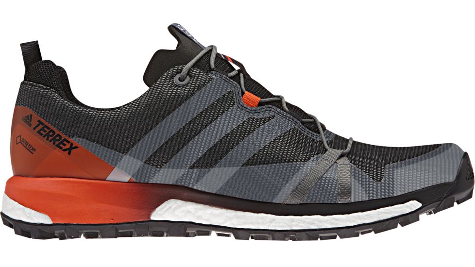 Adidas Terrex Agravic GTX Trail Running Shoe - Men's-Grey/Blk/Energy-Medium-11