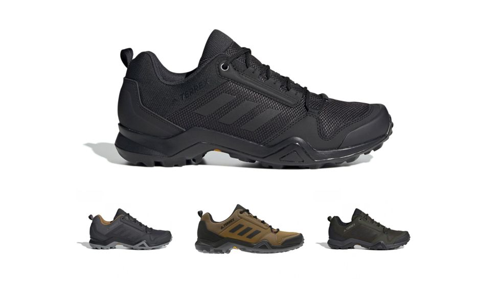 Adidas Outdoor Terrex AX3 - Mens, Black/Black/Carbon, Grey Five/Black/Mesa, Mesa/Black/Active Orange, Night Cargo/Black/Raw Khaki