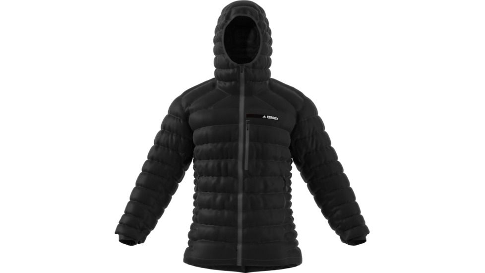 Adidas Terrex Climaheat Agravic Down Hooded Jacket - Men's-Black-Large
