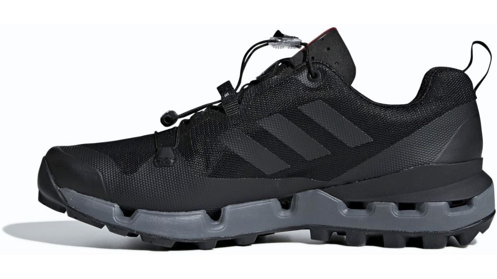 Adidas Terrex Men's Terrex Fast GTX-Surround Hiking Shoes, Black/Grey Five/Hi-Res Red, 12 US, AQ0365-12