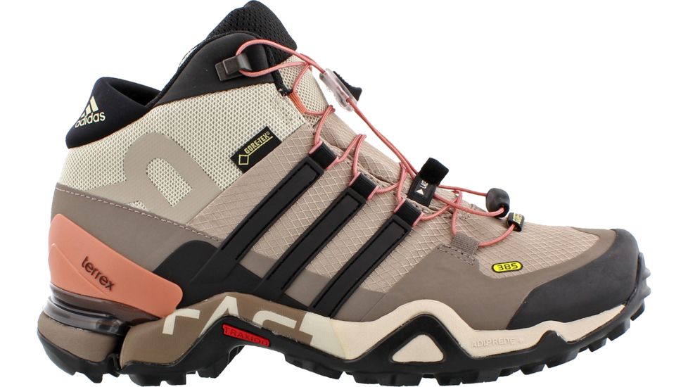 Adidas Terrex Fast R Mid GTX Hiking Boot - Women's-Vapour Grey/Black/Tech Earth-Medium-8