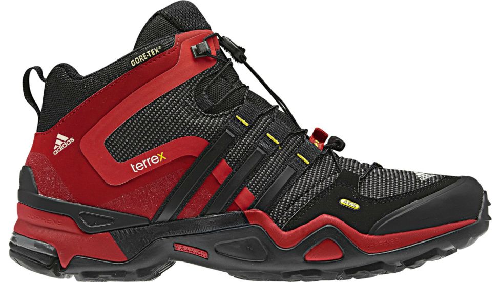 Adidas Terrex Fast X Mid GTX-Sharp Grey/Black/Vivid Red-14 US-Regular