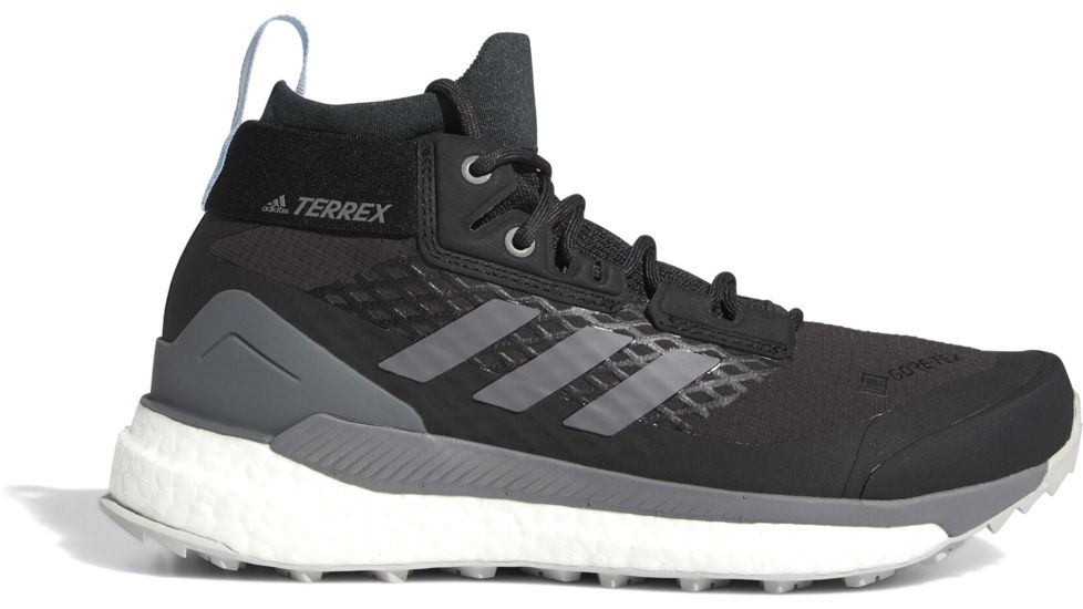 Adidas Terrex Free Hiker GTX - Womens, Carbon/Grey Four/Glow Blue, 10, G28464-10