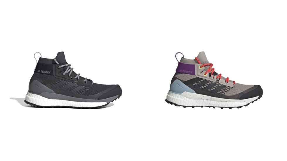 Adidas Outdoor Terrex Free Hiker - Womens, Carbon/Blue Tint/Ash Grey, Light Brown/Simple Brown/Ash Grey