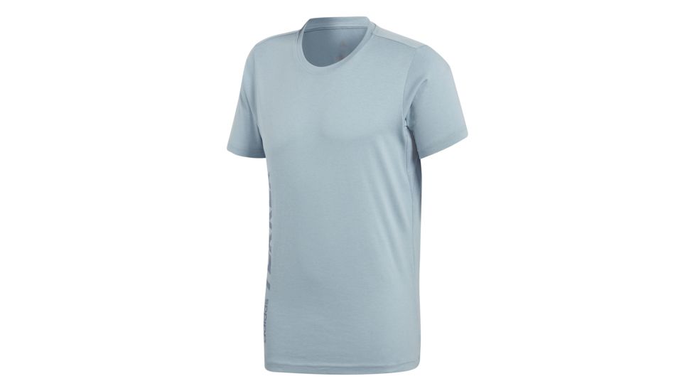Adidas Terrex Logo Men's Tee Shirt, Ash Grey, 2XL, CV6155-2XL
