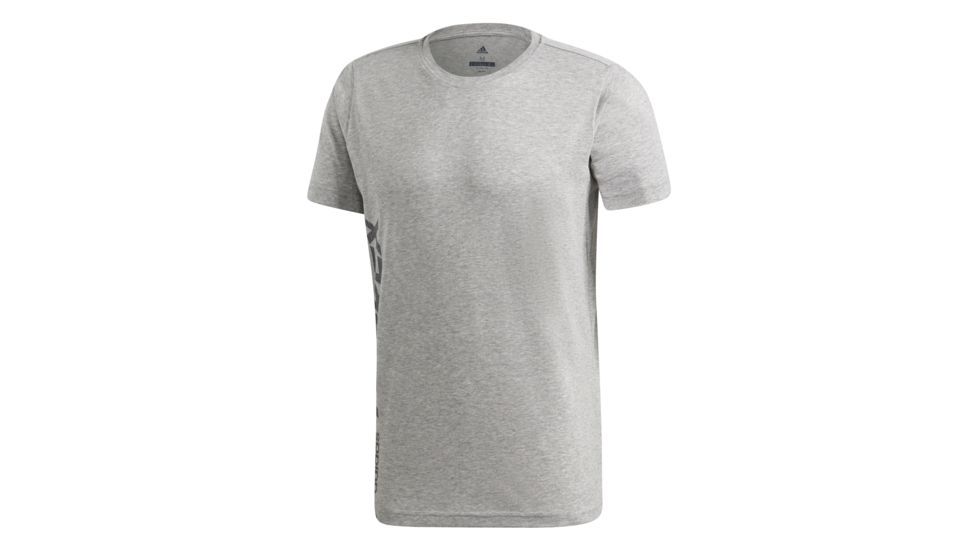 Adidas Terrex Logo Men's Tee Shirt, Medium Grey Heather, Large, CV6157-L