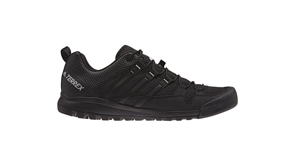 Adidas Terrex Solo Approach Shoe - Men's-Dk Grey/Blk/CH Grey-Medium-8