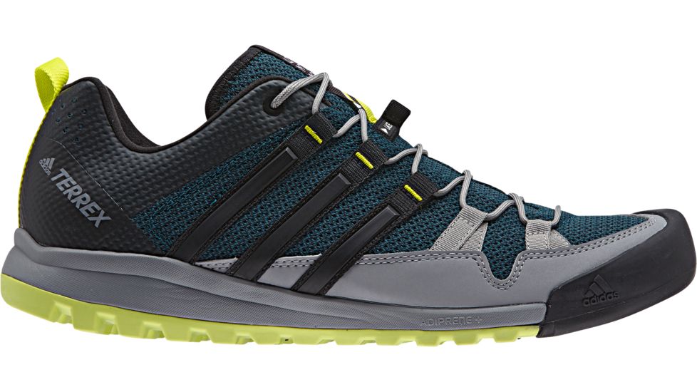Adidas Terrex Solo Approach Shoe - Men's-Mystery Green/Black/Semi Solar Yellow-Medium-9