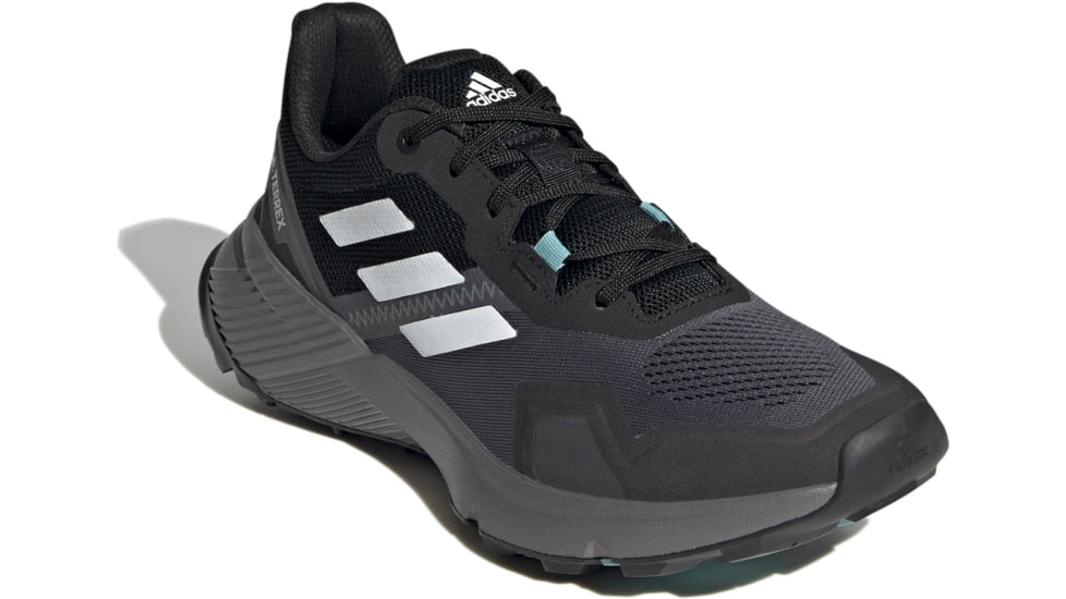 Adidas Terrex Soulstride Trailrunning Shoes - Womens, Core Black/Crystal White/Mint Ton, 5.5, FY9256-001-5.5