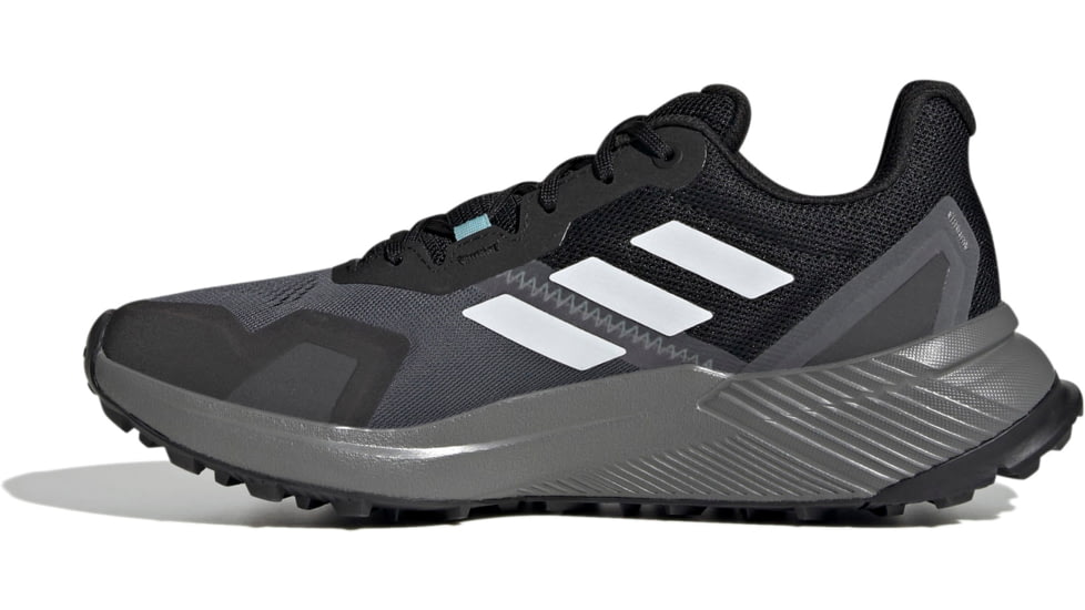 Adidas Terrex Soulstride Trailrunning Shoes - Womens, Core Black/Crystal White/Mint Ton, 5.5, FY9256-001-5.5