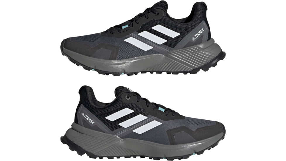 Adidas Terrex Soulstride Trailrunning Shoes - Womens, Core Black/Crystal White/Mint Ton, 5.5, FY9256-001-5.5