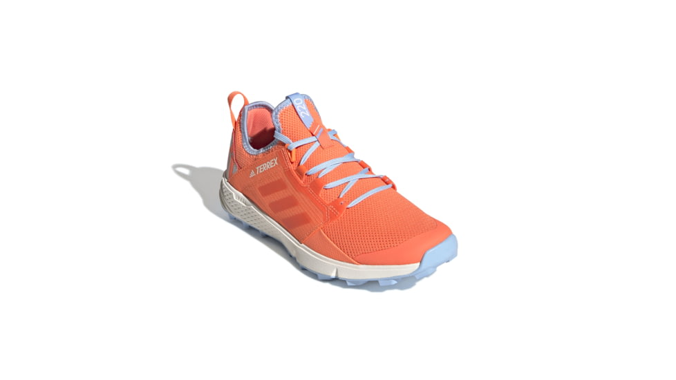 Adidas Terrex Speed LD - Womens, Hi-Res Coral/Hi-Res Coral/Glow Blue, 9.5, G26441-9.5