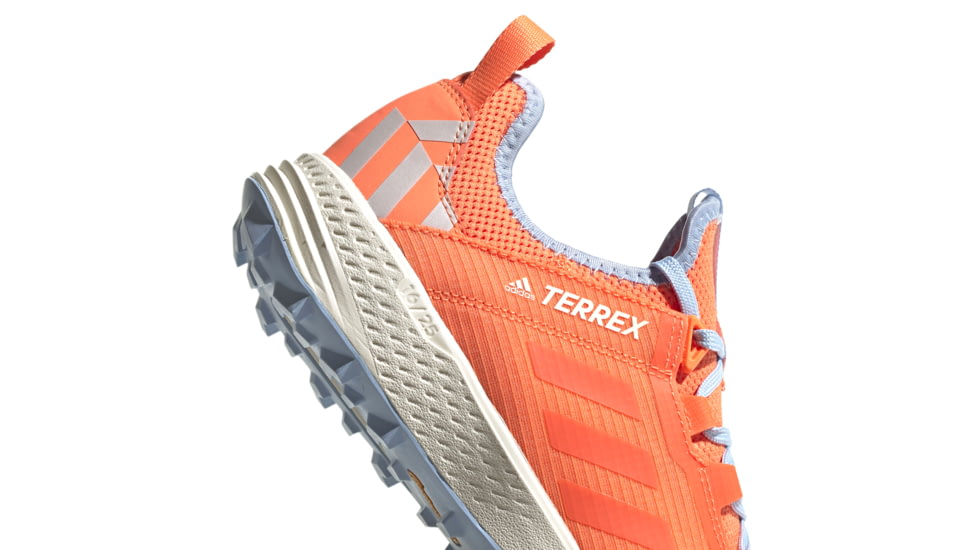 Adidas Terrex Speed LD - Womens, Hi-Res Coral/Hi-Res Coral/Glow Blue, 9.5, G26441-9.5
