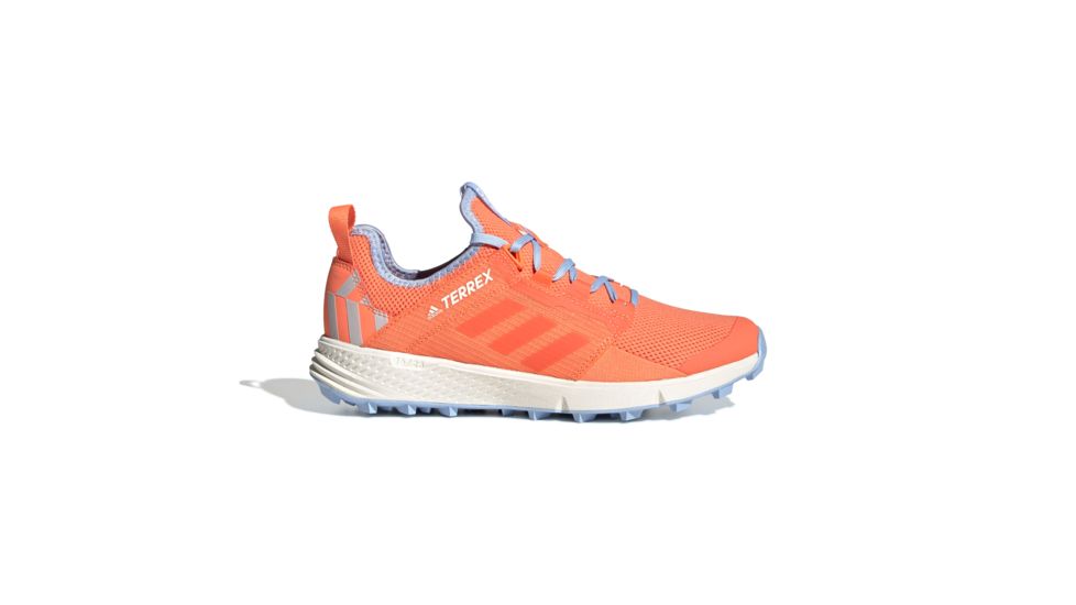Adidas Terrex Speed LD - Womens, Hi-Res Coral/Hi-Res Coral/Glow Blue, 9.5, G26441-9.5