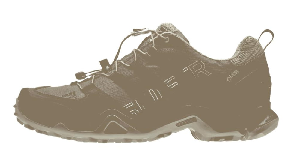 Adidas Terrex Swift R GTX Hiking Shoe - Men's-Green/Black/Beige-Medium-8.5 US