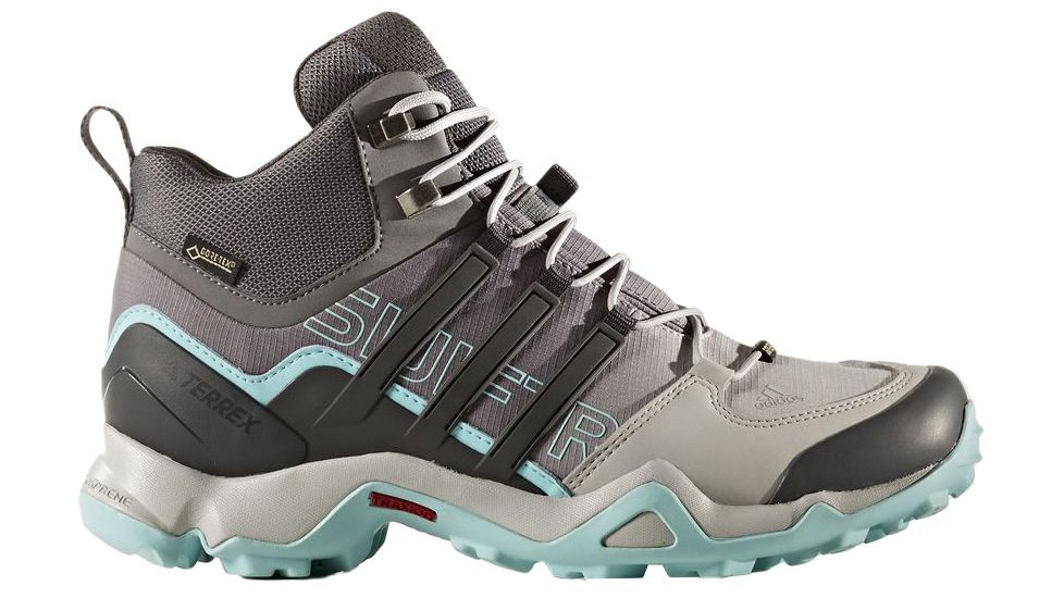 Adidas Terrex Swift R Mid GTX Hiking Boot - Womens, Grey Two/Utility Black/Clear Aqua, 6 BZ0593-6
